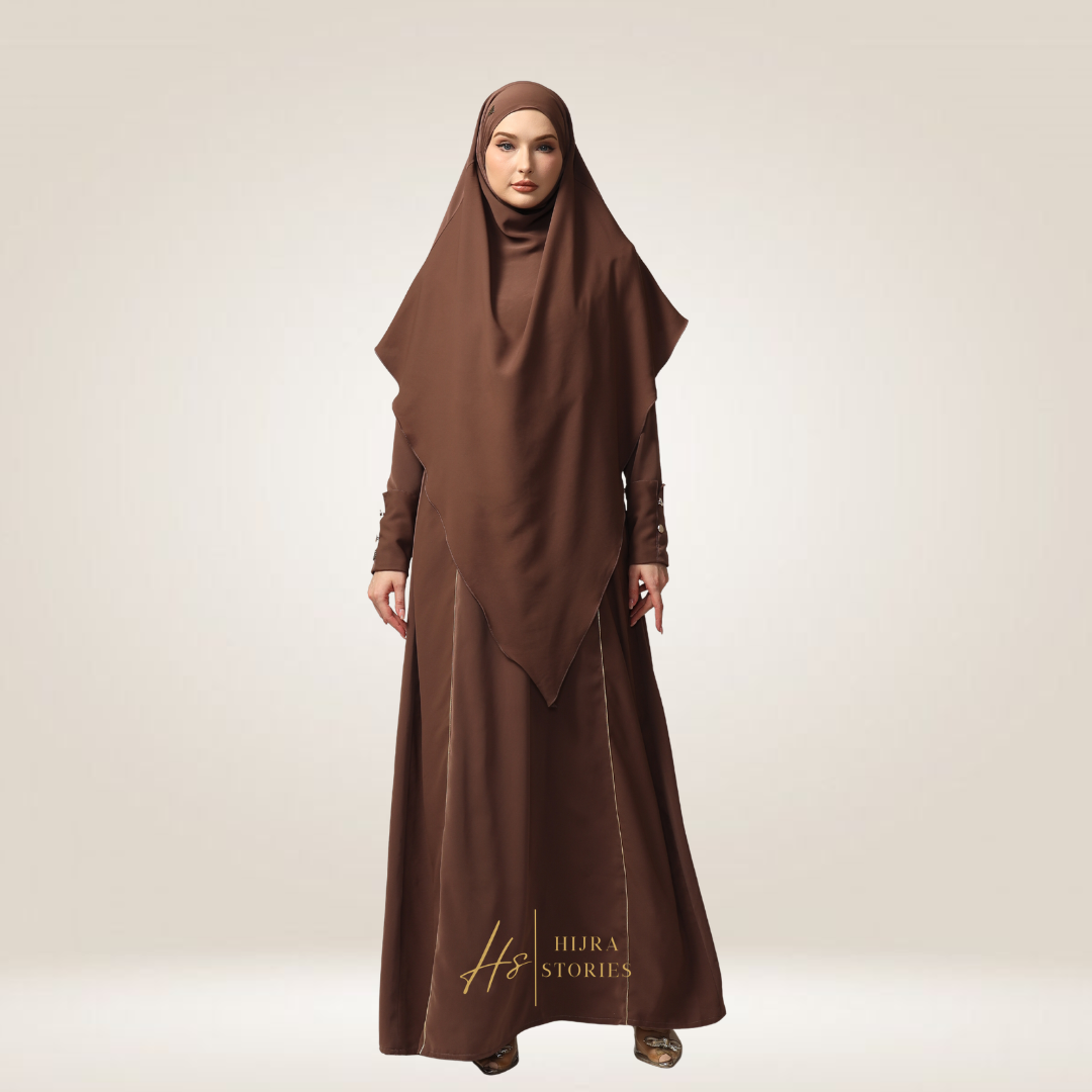 Abaya French Khimar Marine Anti UV